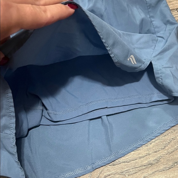 Fabletics Slate Blue Athletic Shorts - Picture 3 of 3